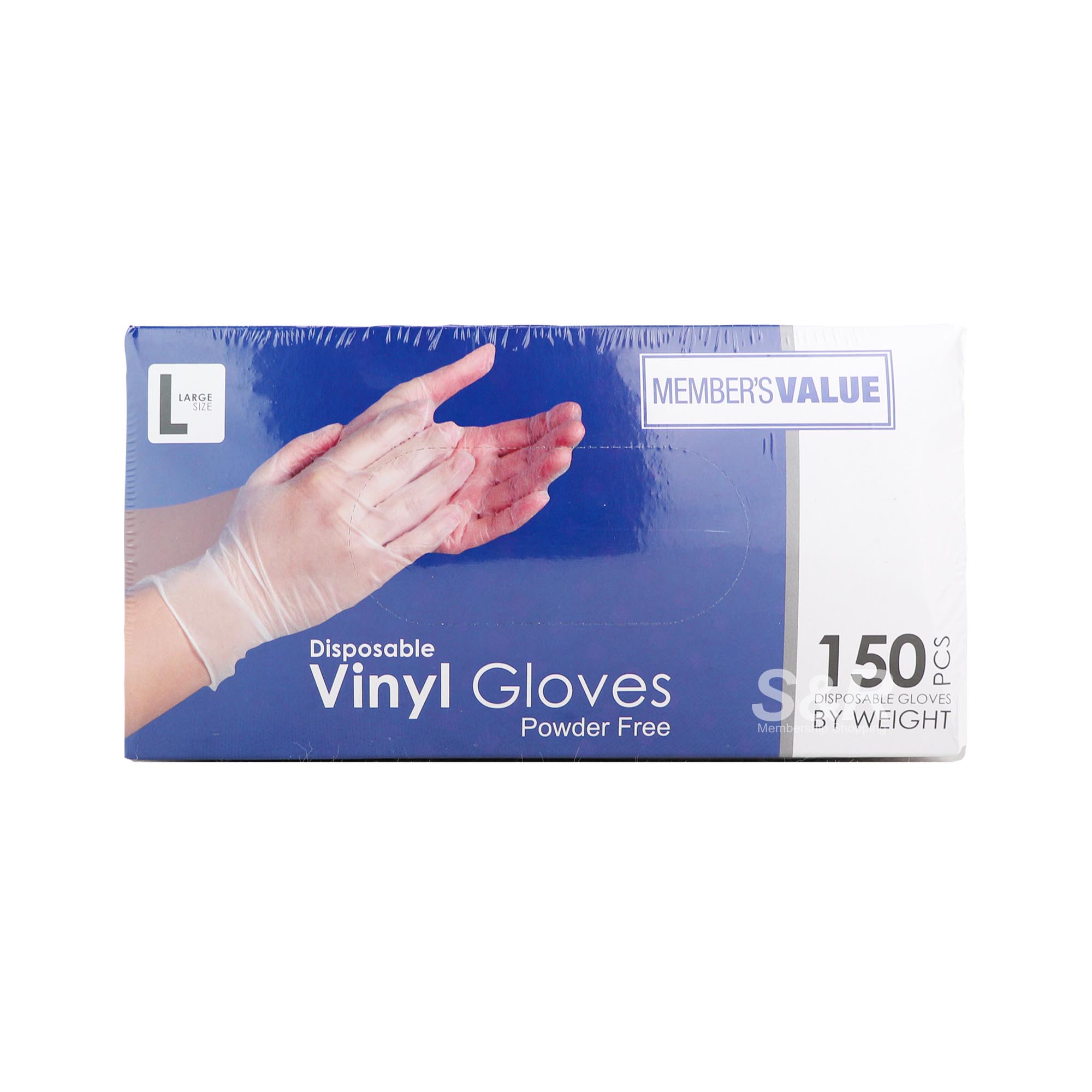 Member's Value Large Disposable Vinyl Gloves 150pcs